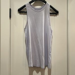Lululemon tie back light blue high neck tank size 4